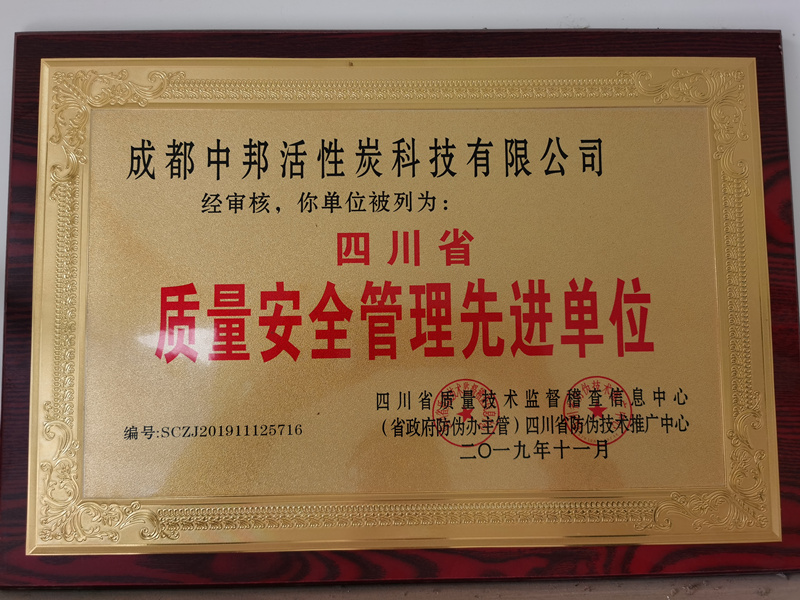 质量安全管理先进单位